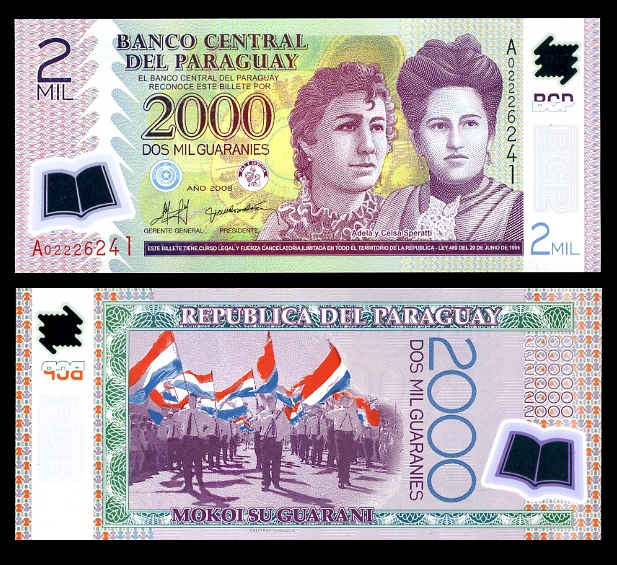 Paraguay Banknote 1000 Guaranies 2005 UNC 