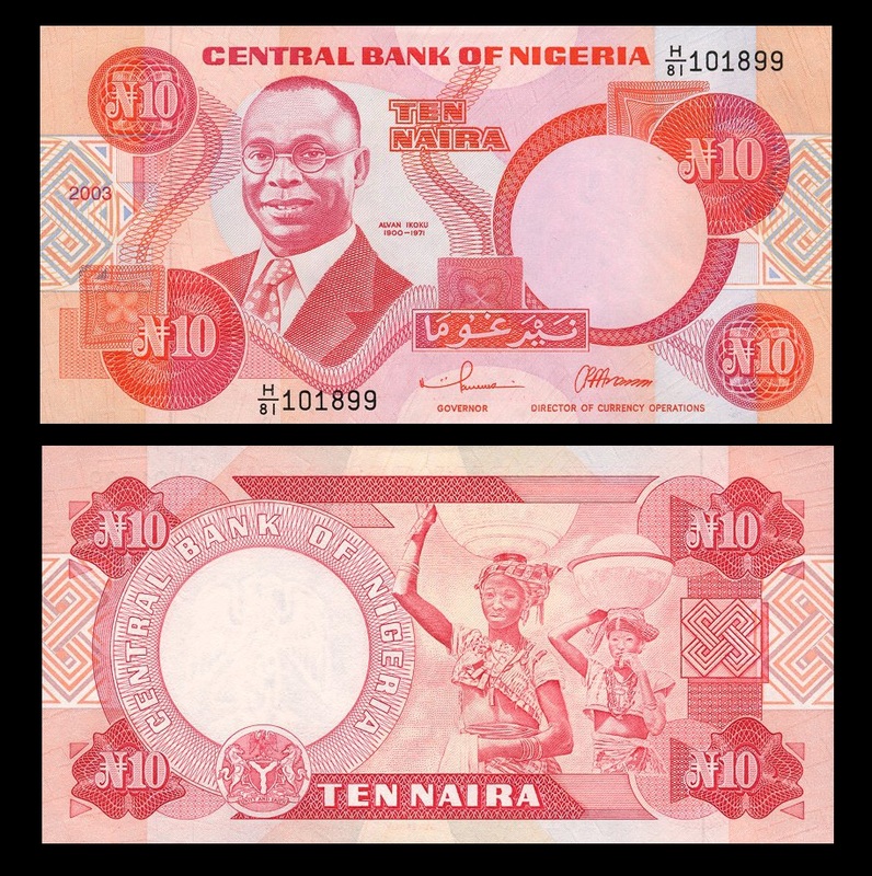 NIGERIA 10 NAIRA 2006 P 33 UNC